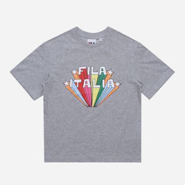 Fila Tričká Detske Siva - Rainbow Crew Neck S/S Vypredaj - Slovakia 56132-BXWL